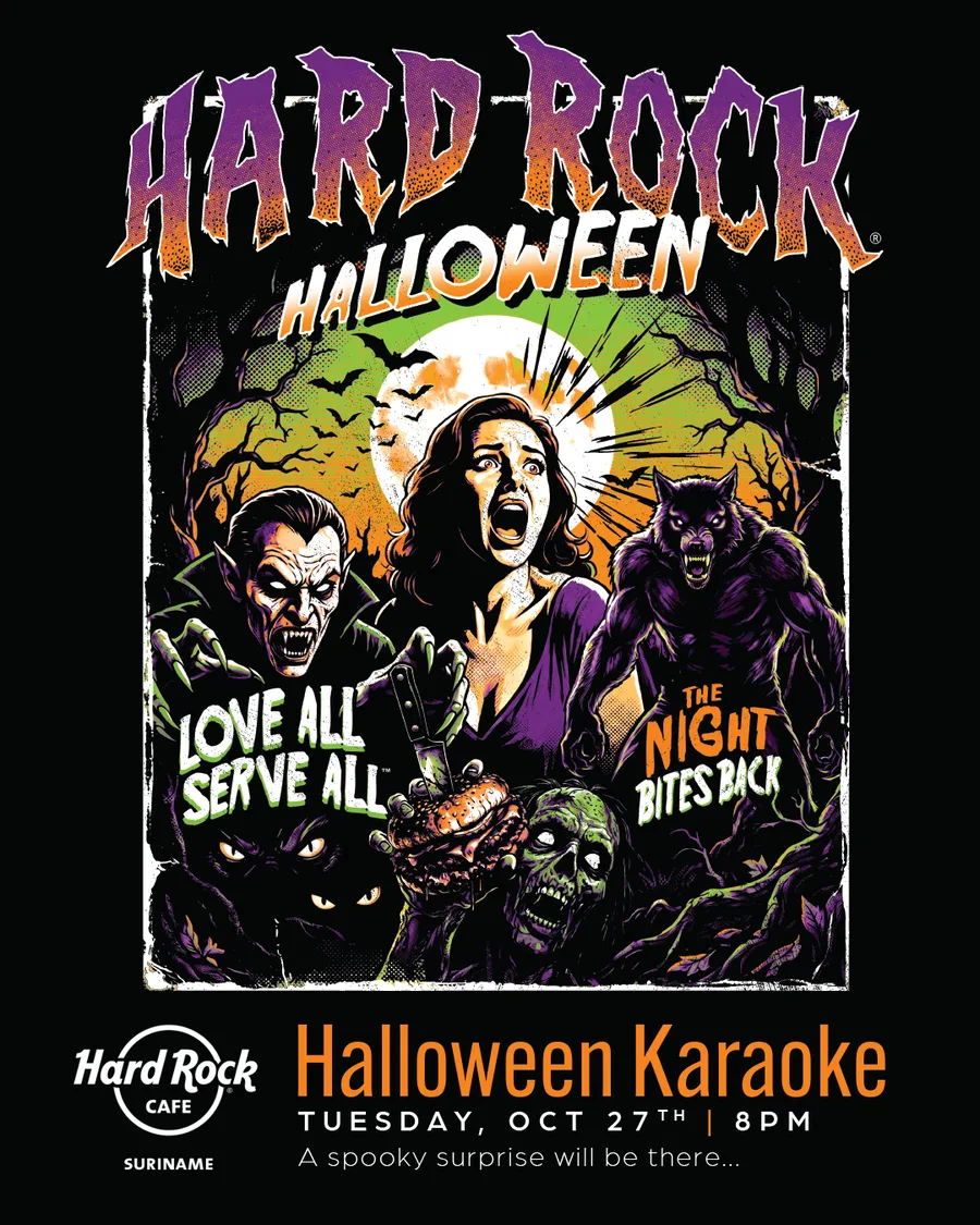 Flyer for Hard Rock Halloween Karaoke