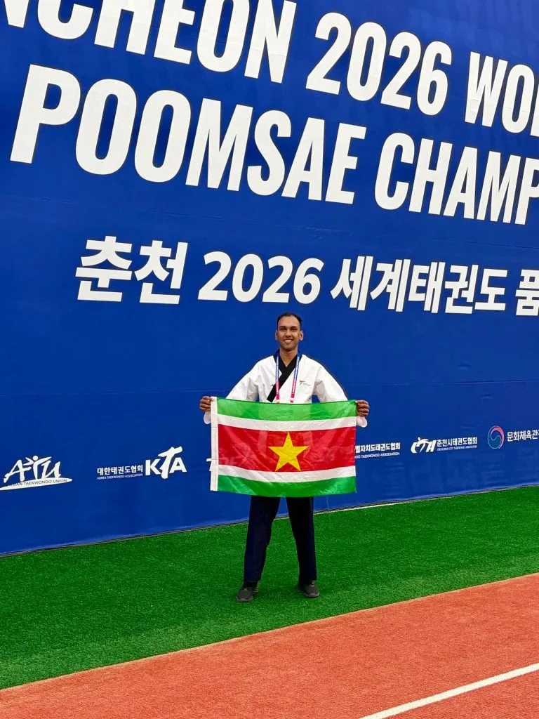 Historisch WK-debuut voor Suriname: Rawi Chandrikasingh scoort persoonlijk record
