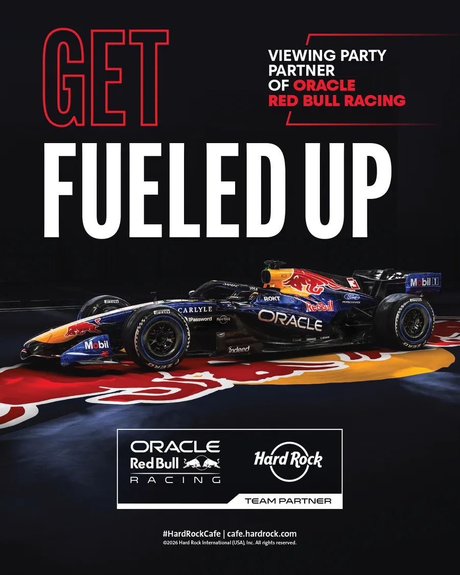 Flyer for Red Bull Racing Viewing Party