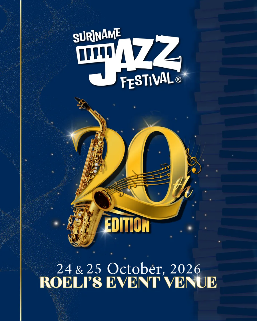 Flyer for Suriname Jazz Festival 2026
