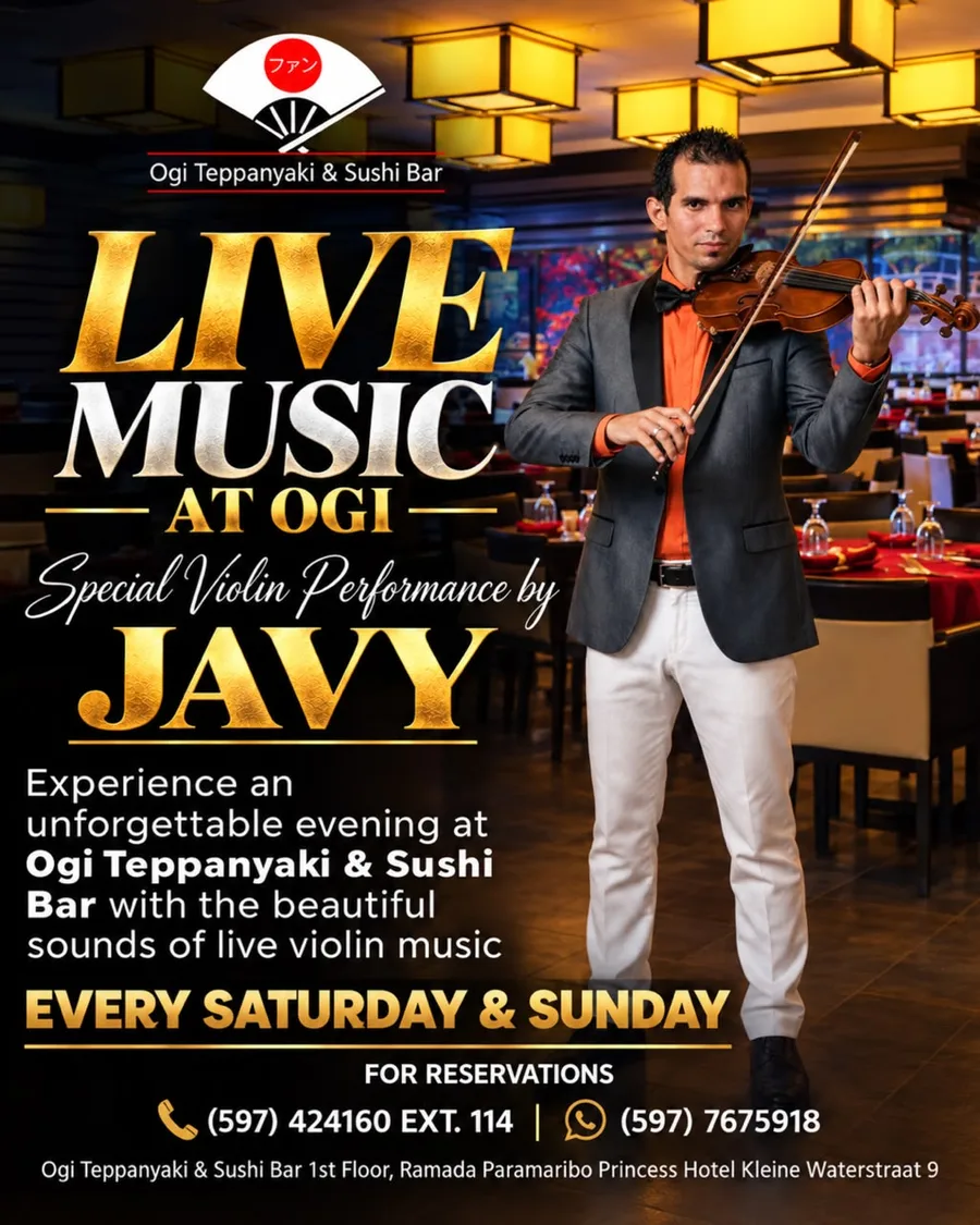 Flyer for Live Music at Ogi