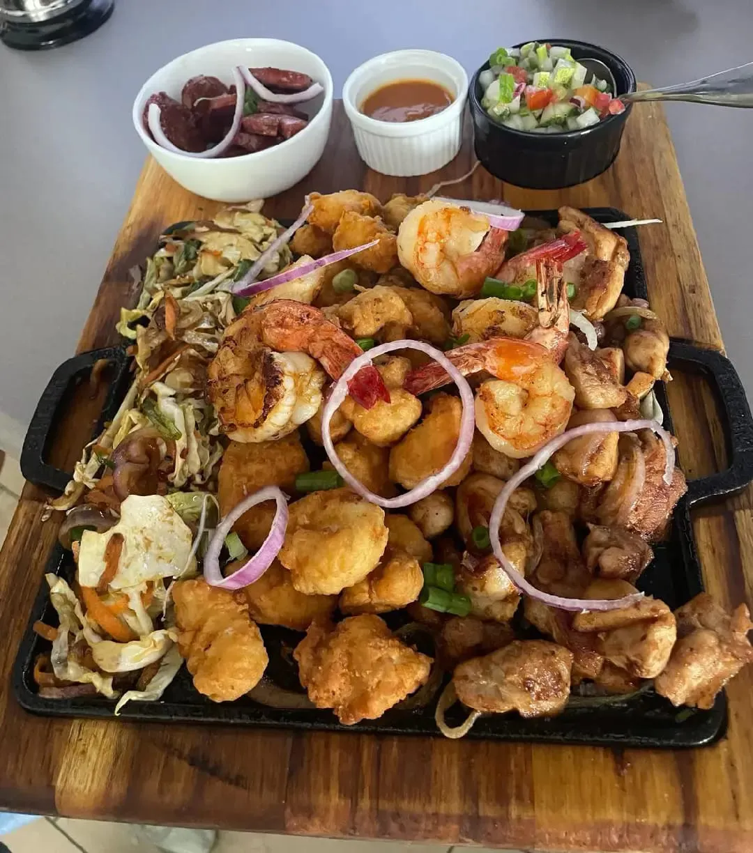 AC bar & restaurant, Food in Paramaribo
