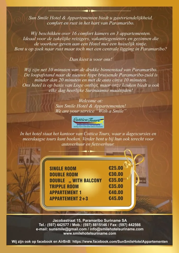 Sun Smile Hotel & Apartments in Paramaribo