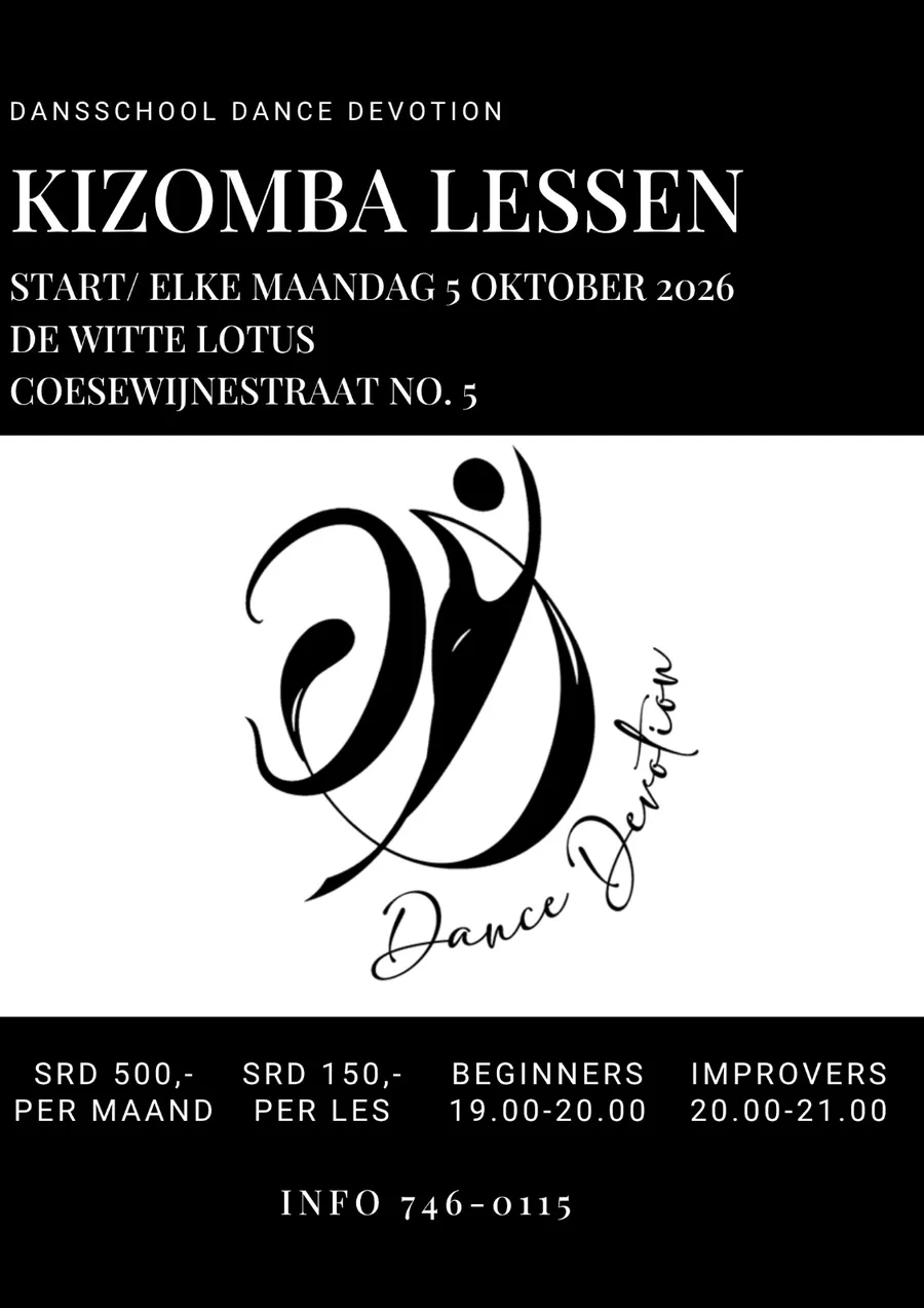 Flyer for Kizomba Lessons