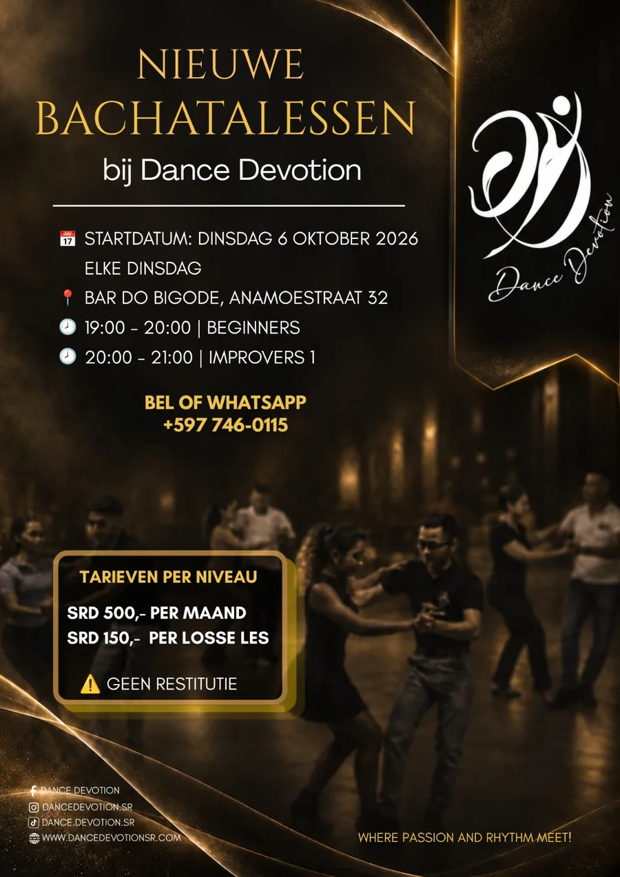 Flyer for Nieuwe Bachatalessen