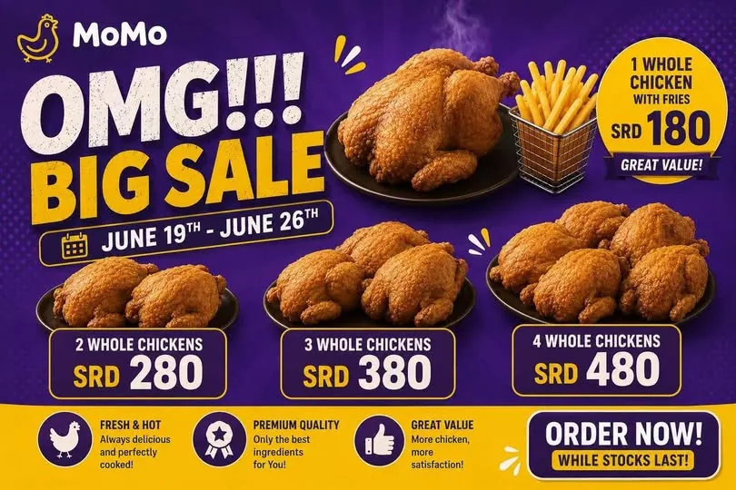 MoMo Korean Fried Chicken in Paramaribo
